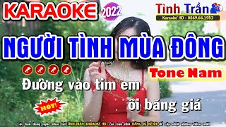 Người Tình Mùa Đông Karaoke Nhạc Sống Tone Nam ( Dm ) - Tình Trần Organ