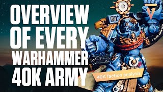Overview of every Warhammer 40K army