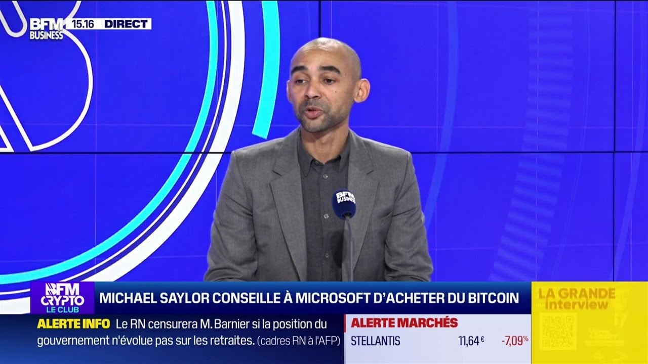 BFM Crypto, le Club : Michael Saylor conseille à Microsoft d’acheter du  Bitcoin
