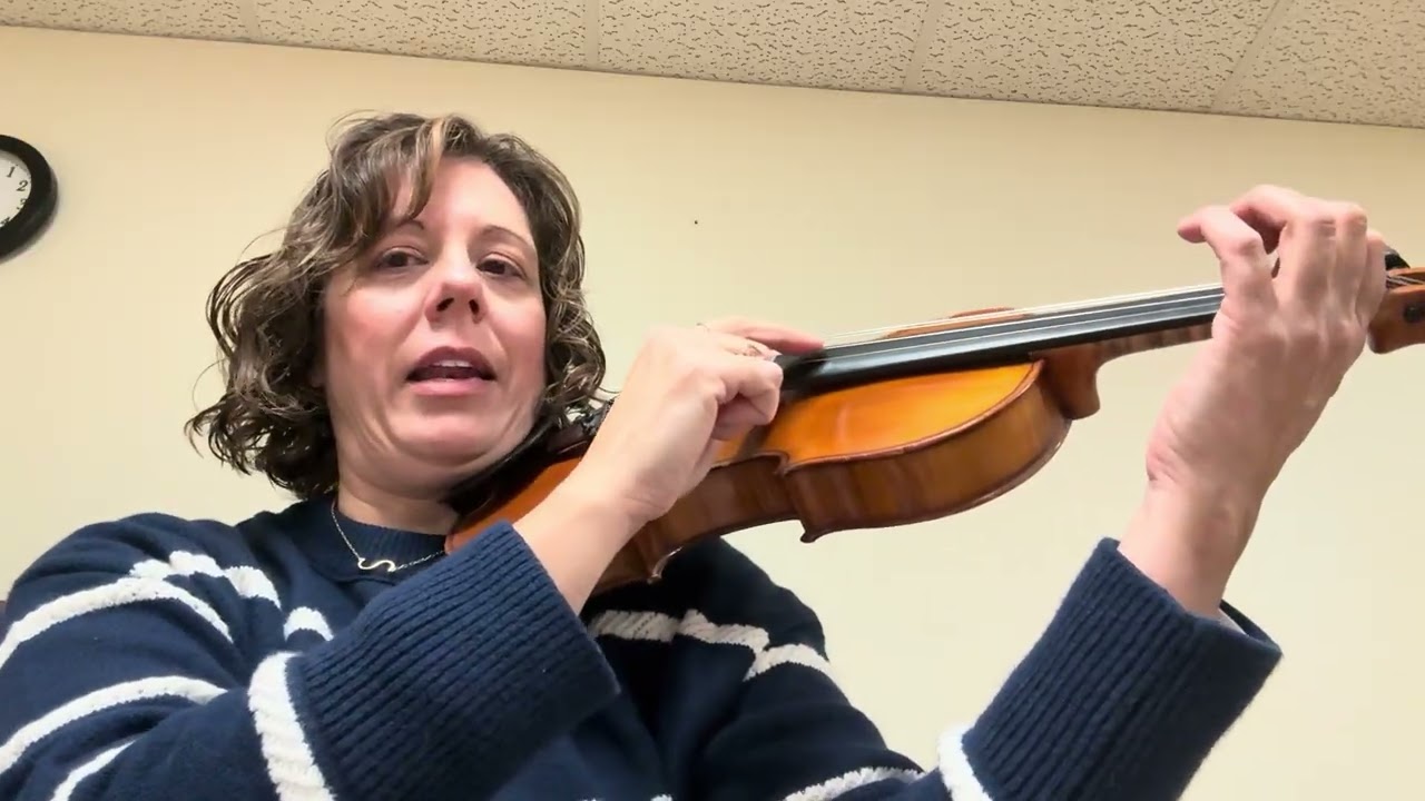 Allegro eighths are plucking 