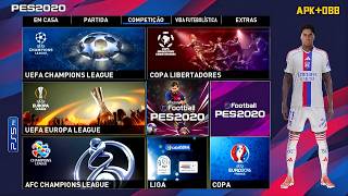 PES 2020 MOBILE MOD 2026 ANDROID OFFLINE GRÁFICOS PS5 | NEW PATCH TRANSFERÊNCIAS &amp; KITS 25-26