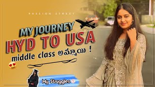 My Journey from India to USA Family Education MS in USA Telugu vlogs Passion Street Naveena