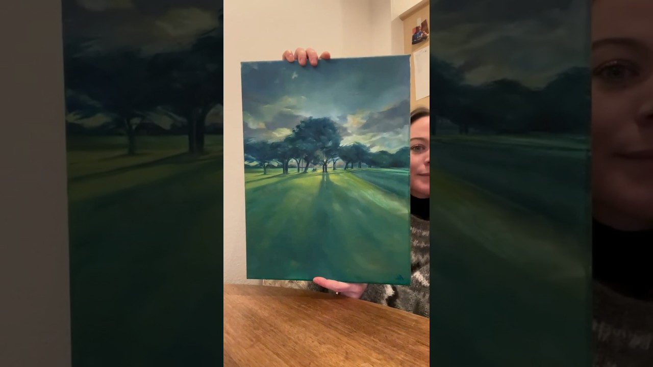 Sharing my nature art 🩵a meeting in the meadows 