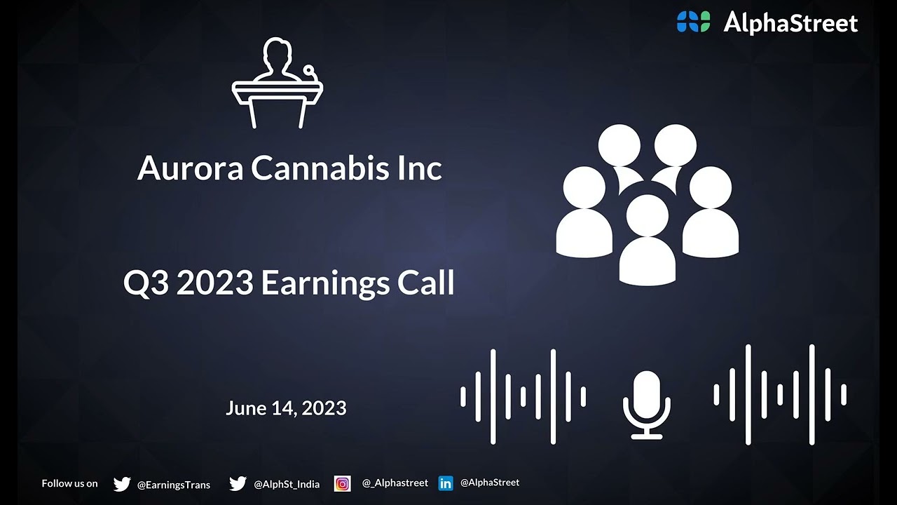 Aurora Cannabis Inc Q3 2023 Earnings Call