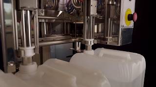 Product video of Adelphi Masterfil S-5000S semi-automatic filler