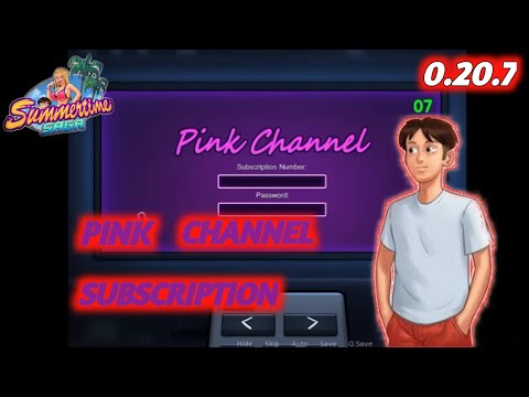 Log in to Pink channel in Summertime Saga