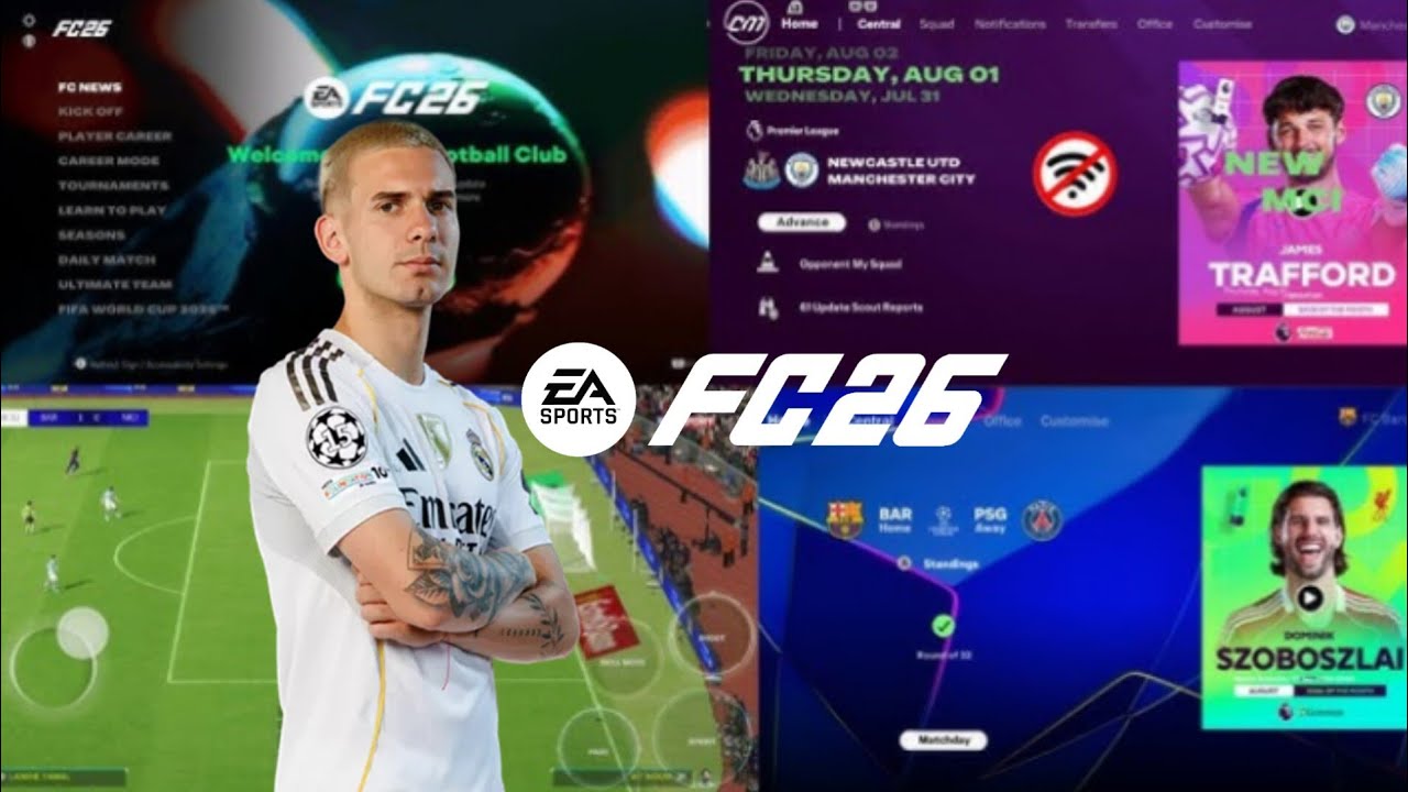 FIFA 16 Mobile MOD EA SPORTS FC 26 Android Offline – Modo Carreira, Rostos Reais e Transfers 2025/26