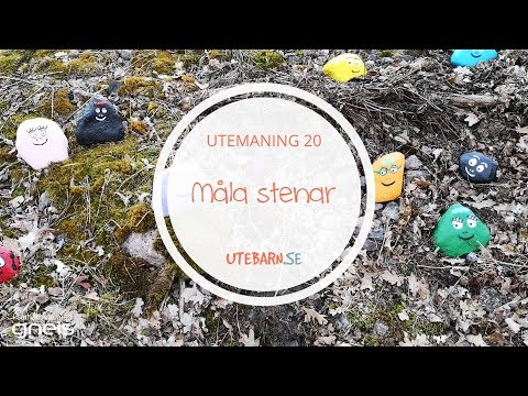 Utemaning 20   Måla stenar