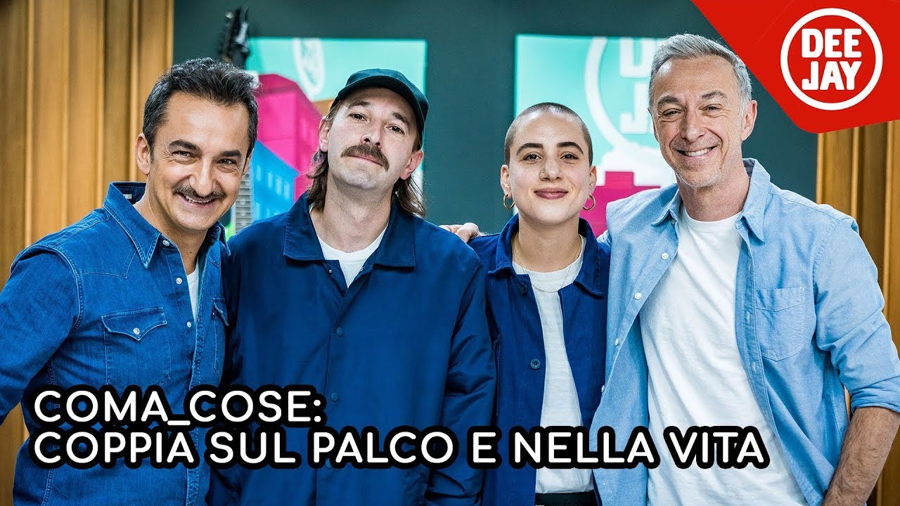 Coma_Cose a Deejay Chiama Italia: coppia sul palco e nella vita