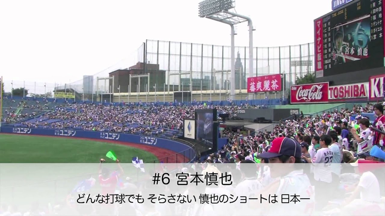 東京ヤクルト応援歌1-9@神宮球場（応援歌歌詞字幕付）HD1080p