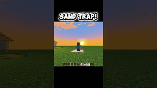 Deadly Sand Trap 😳 | Minecraft Survival Trick! #minecraft