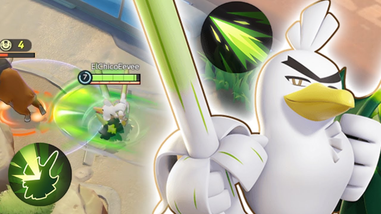 SIRFETCH'D NEW ALL-ROUNDER GAMEPLAY (Leaf Blade & Detect) - Pokémon UNITE