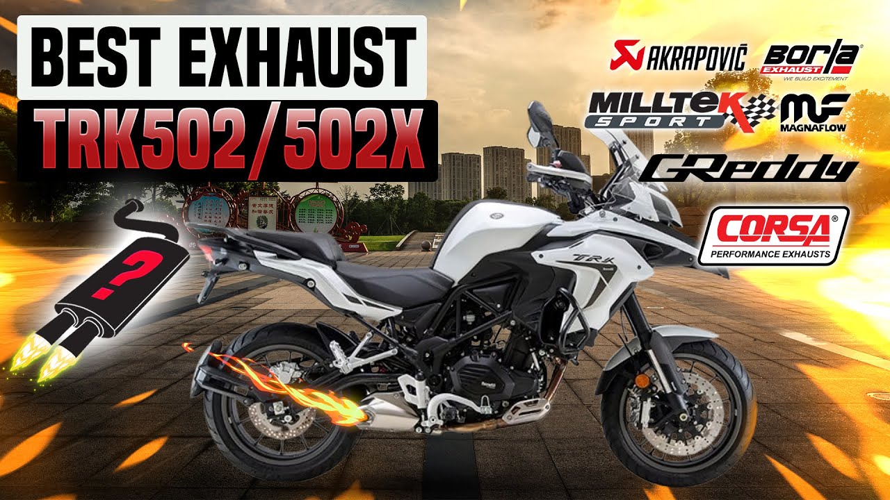 Benelli TRK 502/502X Exhaust Sound🔥Dominator,GPR,LeoVince,Mivv