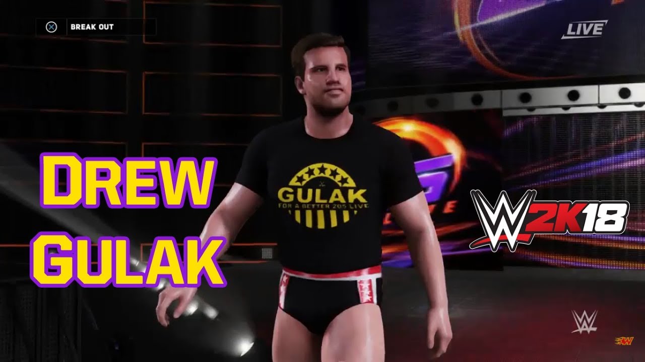 WWE 2K18 Community Showcase (PS4): Drew Gulak(Entrance, Signatures & Finishers)