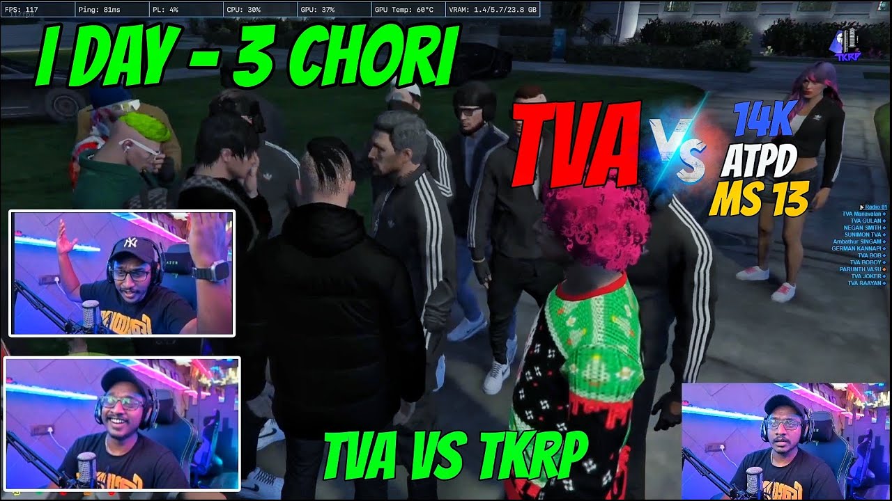 TVA vs 14K gangwar | TVA ക്ക് ഒരു ദിവസം 3 gang മായി വള്ളി ആയി | ഒരു ദിവസം കൊണ്ട് 3 ചൊറി |TVA vs TKRP