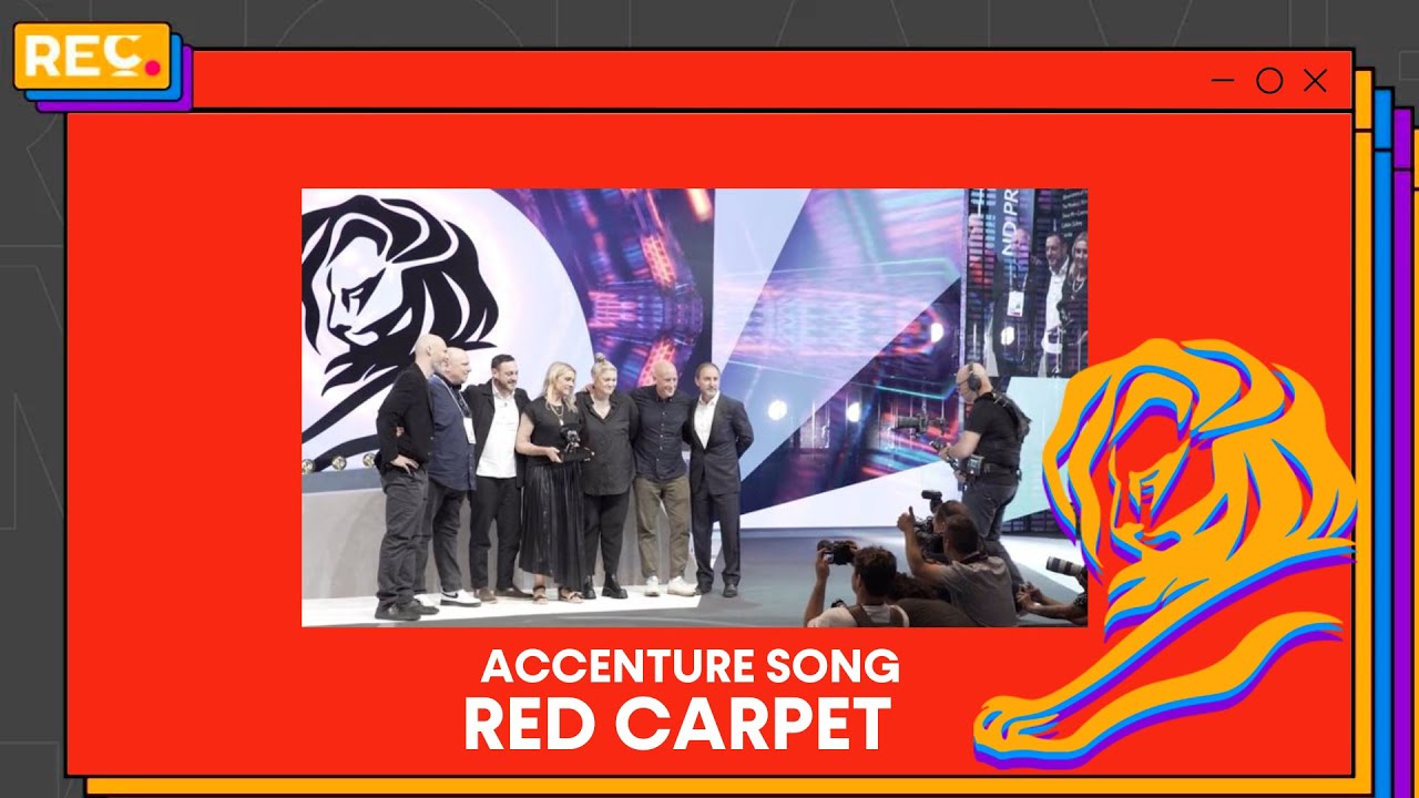 Reclame em Cannes - Red Carpet com  Accenture Song