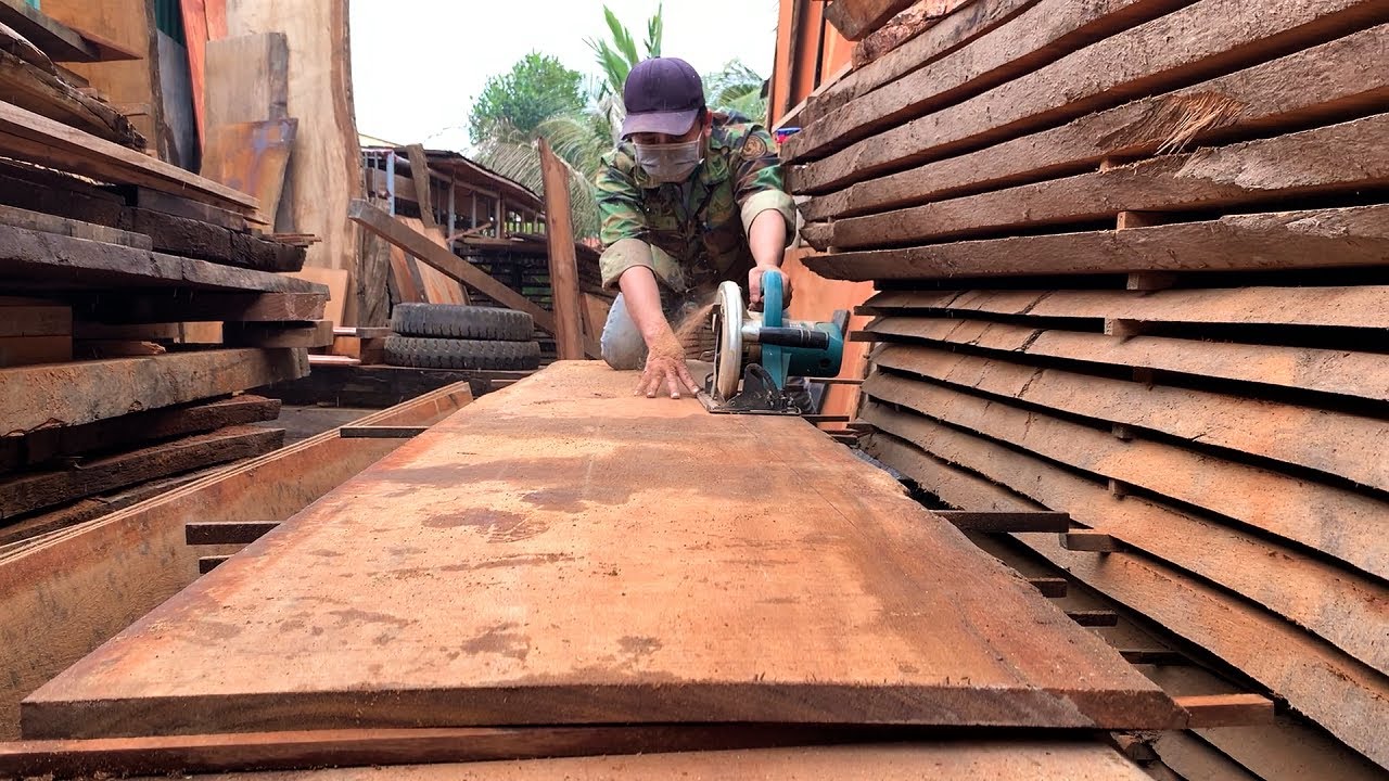 Ingenious Skills and Techniques Woodworking Workers || Partition Living Room Modern 2 Sides Useful