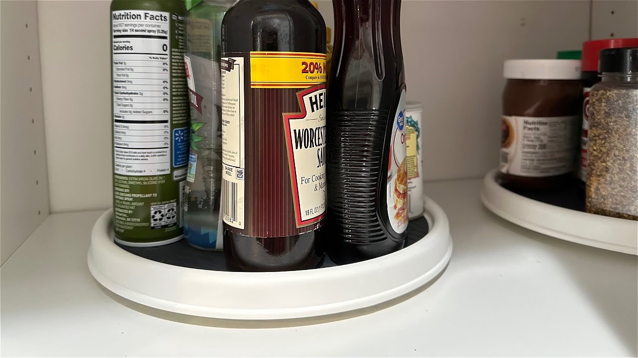 12 inch Non-Skid Lazy Susan for Pantry Cabinet