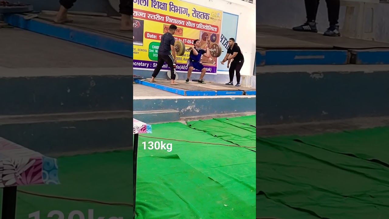 130kg clean and jerk 