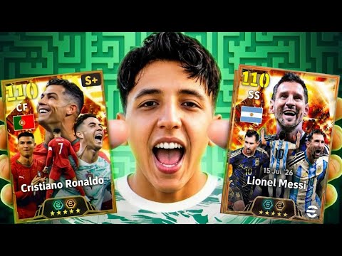 صدمة الموسم في Efootball 😱🔥 باكج اسطوري و حظ اسطوري 🤯 ميسي ورونالدو 110😍| Efootball 2026
