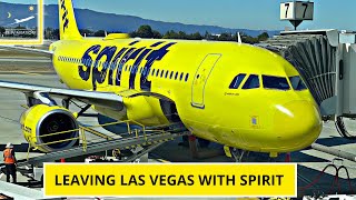 [4K] TRIP REPORT | Leaving LAS VEGAS with SPIRIT AIRLINES | Airbus A320neo | Las Vegas - San Diego
