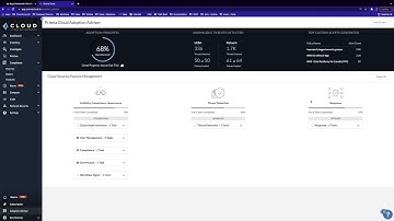 Prisma Cloud Adoption Advisor Dashboard