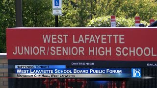 West Lafayette School Board Public Forum