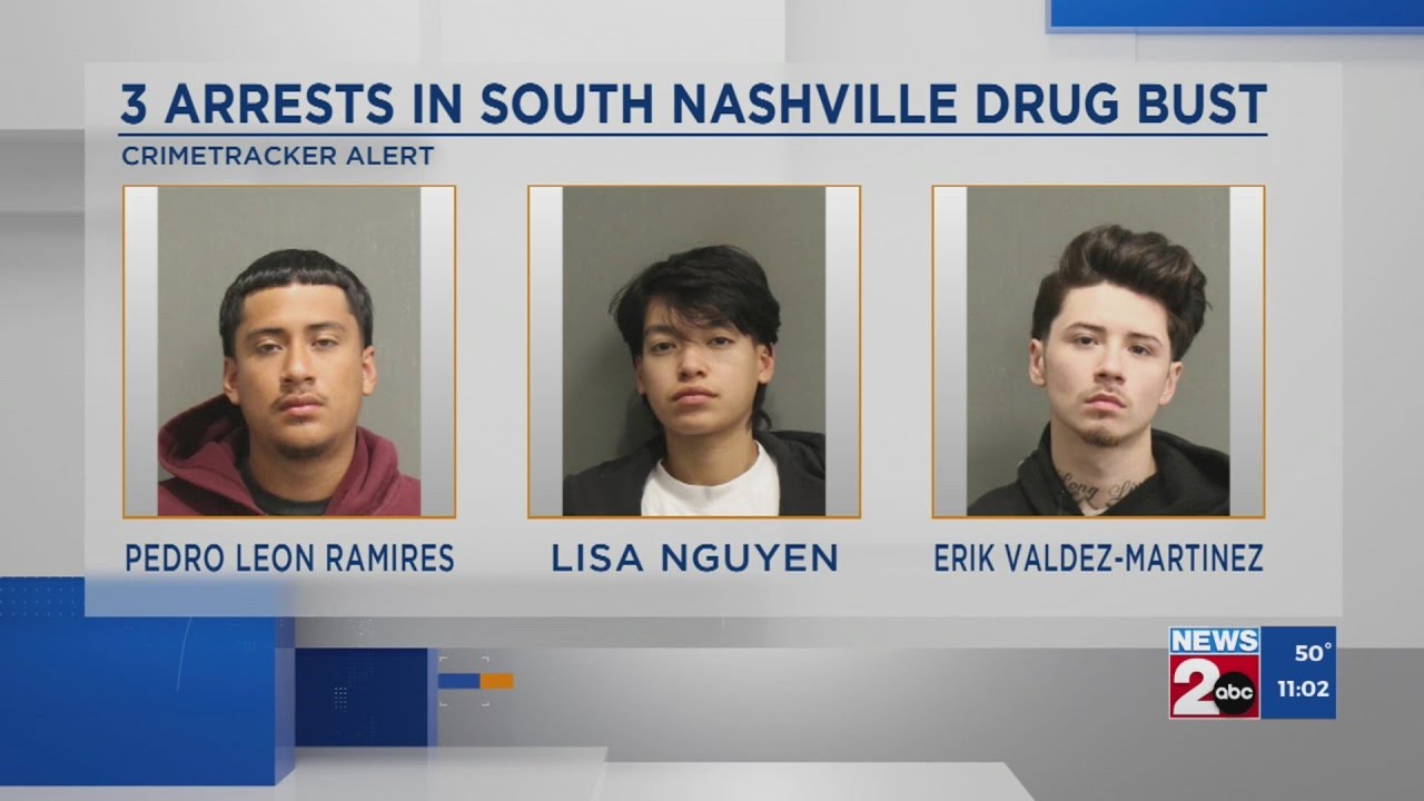 3 charged after drug bust off Briley Parkway - YouTube
