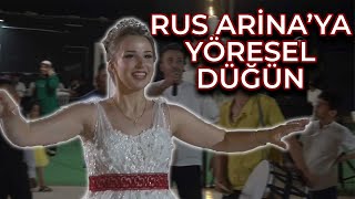 Rusya'dan Kahramanmaraş'a gelin gelen Arina için yöresel düğün yapıldı