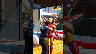 GTA 5: Hulk Ne Galti Kar Di 😈 Iron Man Full Power Fight #gta5 #fighting #shorts