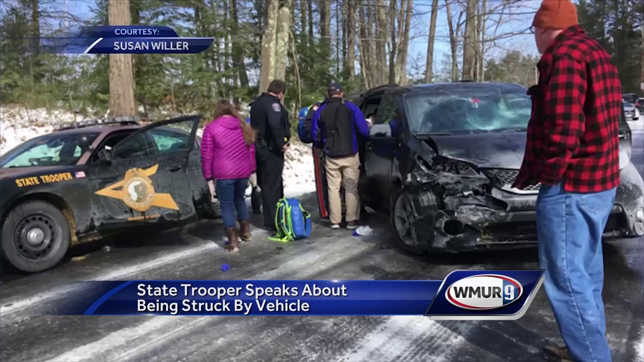 State trooper talks about being struck by vehicle YouTube