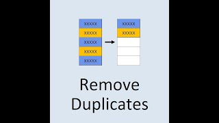 REMOVE DUPLICATE - PART 1 - Remove duplicate from a single column