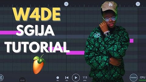 How to Make SGIJA Like W4DE from Scratch | Amapiano Tutorial FL Studio Mobile 