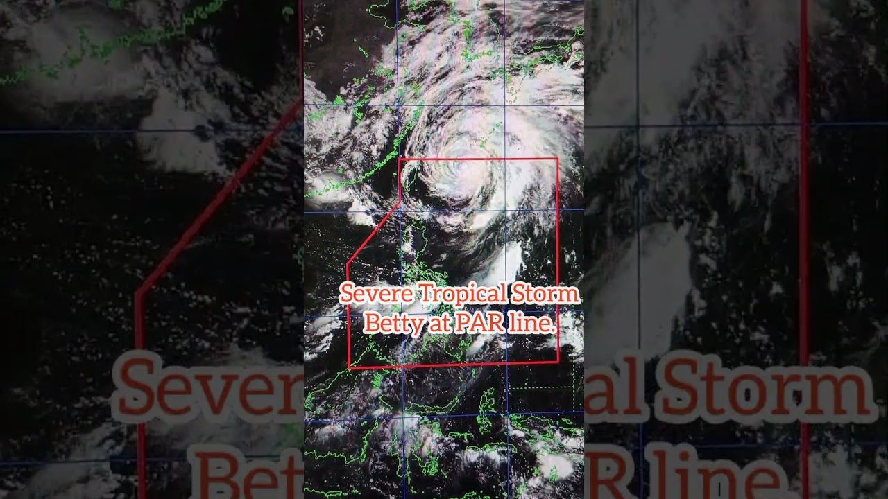 Severe Tropical Storm Betty to exit PAR this afternoon June 1, 2023.