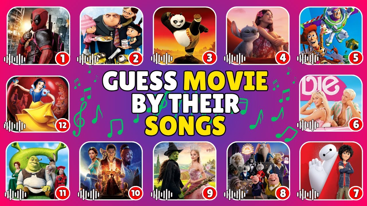Guess the Movie by the Song! 🎶 (Shrek , Stitch, Barbie & More!)