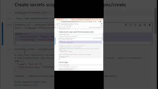 Databricks: Create a secrets scope to save keys using the  REST API