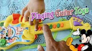 Download Lagu Playing Guitar Toys Mickey Mouse ❤ Bermain Gitar Mainan Winnie The Pooh ❤ Guitar For Kids MP3