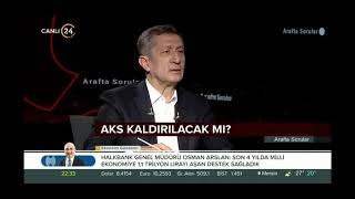 Bakan Ziya Selçuk Aks Açıklaması Aks Kalkıyor Mu ? Adaylık Kaldırma Sınavı