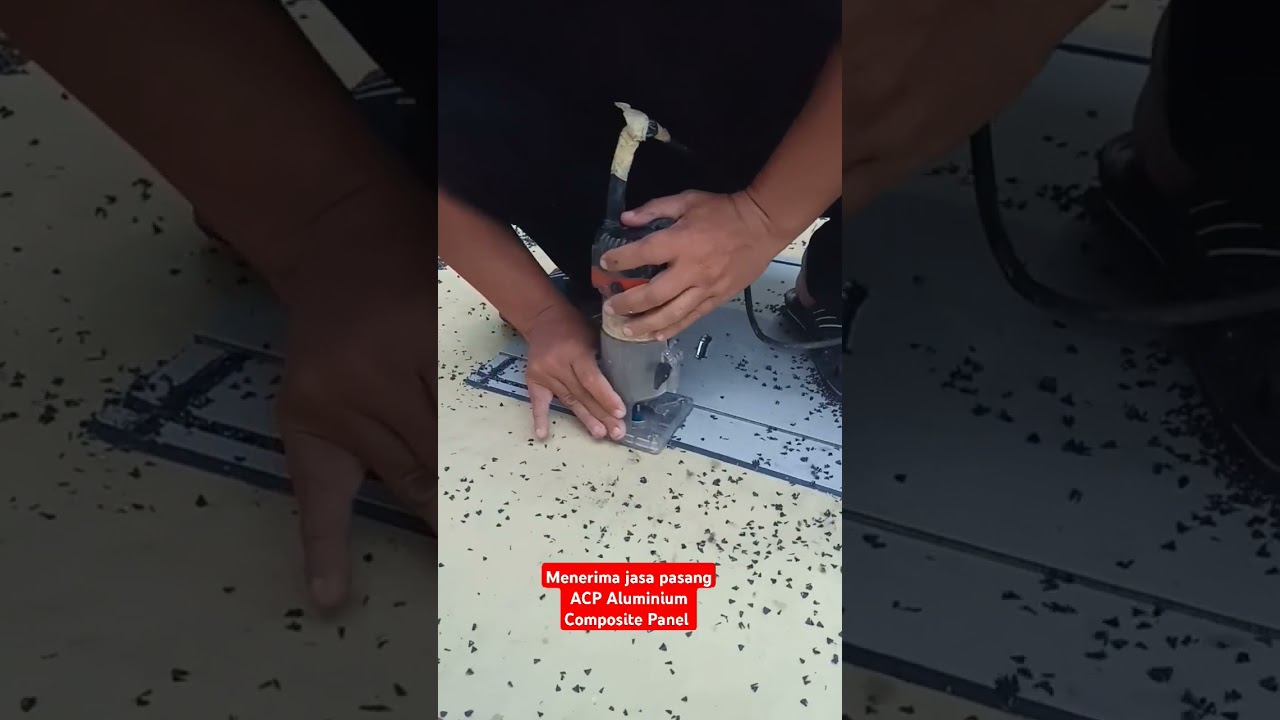 Proses V-Grooving ACP Alcopan PVDF 