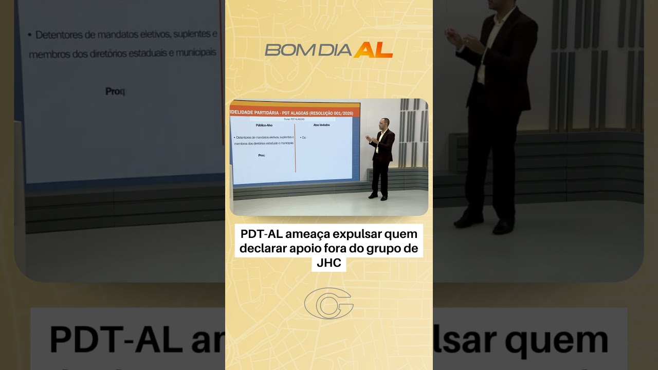 PDT-AL ameaça expulsar quem declarar apoio fora do grupo de JHC