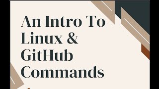 Intro to Linux Commands, Git & GitHub || PLP PLD 01