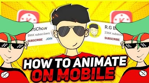 How to ANIMATE on your phone Android | character animator | Animate like intellekt , rg bucketlist