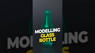 How to model a glass bottle in 1 Minute in Blender ! #shorts #blender3d
