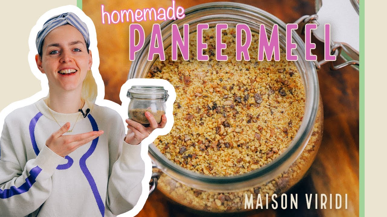 Heel makkelijk zelf PANEERMEEL MAKEN! Zo maak ik altijd restjes oud brood op