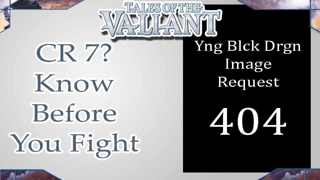 Young Black Dragon CR Exposed | Monster Vault | Tales of the Valiant