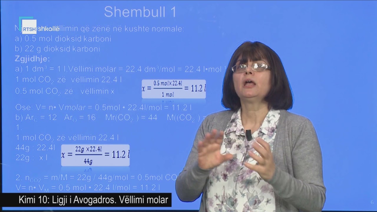 Kimi 10 - Ligji i Avogadros. Vëllimi molar.