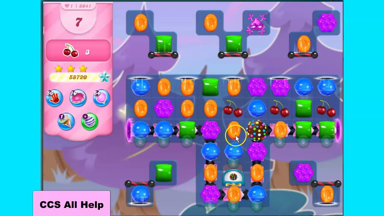 Candy Crush Saga Level 8041 NO BOOSTERS Cookie YouTube