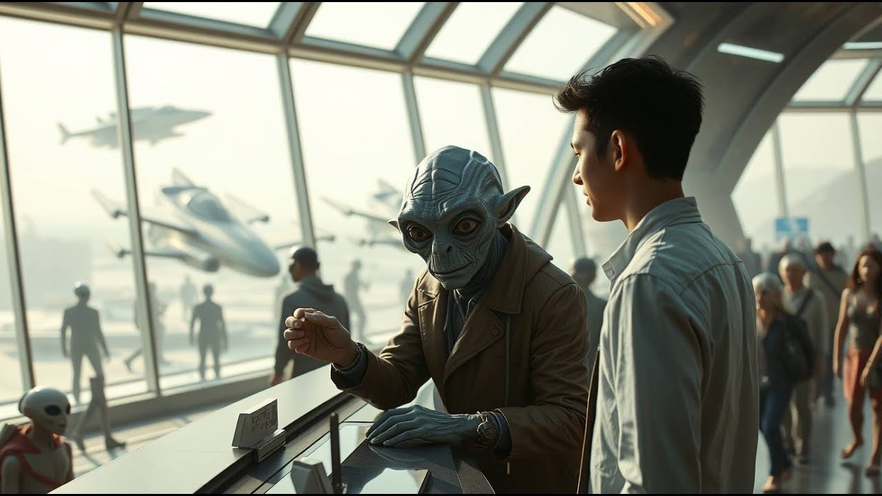 Human Pays for Old Alien’s Travel Ticket—Minutes Later, 3 Elite Spaceships Land in Front of Them