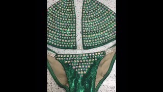 Ravish Sands Custom Crystal Bikini, Figure And Themewear Suits
