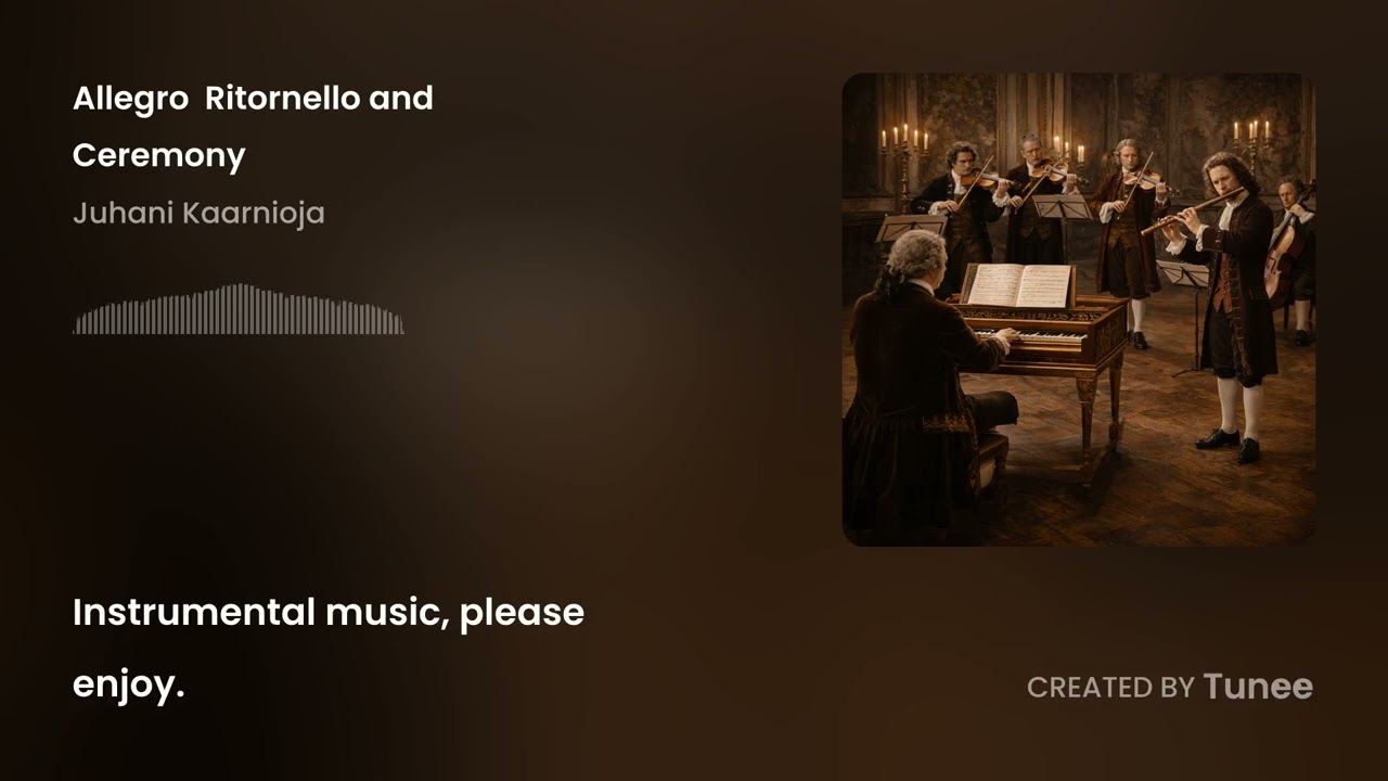 🎶Allegro – Ritornello and Ceremony